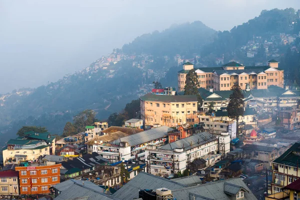 Zentrum von Darjeeling Hill Town — Stockfoto