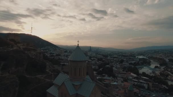 Tiflis frome gökyüzü — Stok video