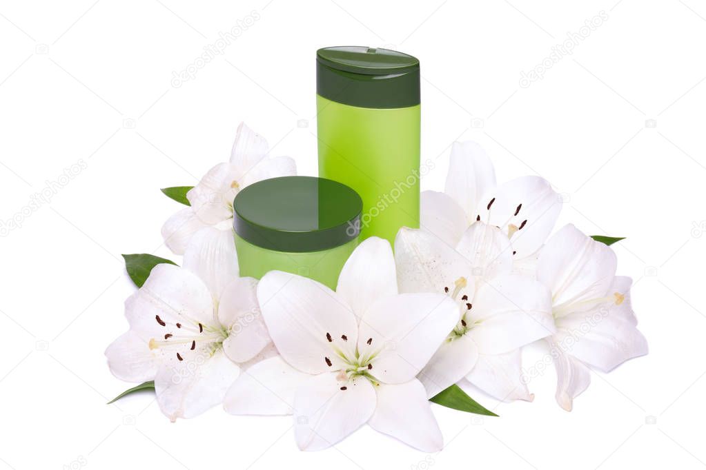 Composition of cosmetic products with lilies