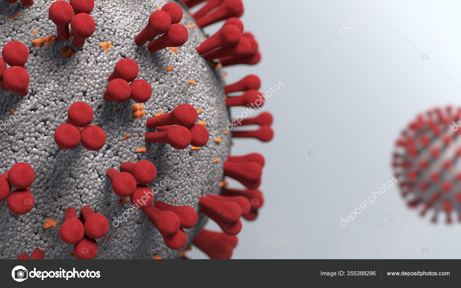 Covid Coronavirus Sars Cov Ilustración Médica Sobre Fondo ...
