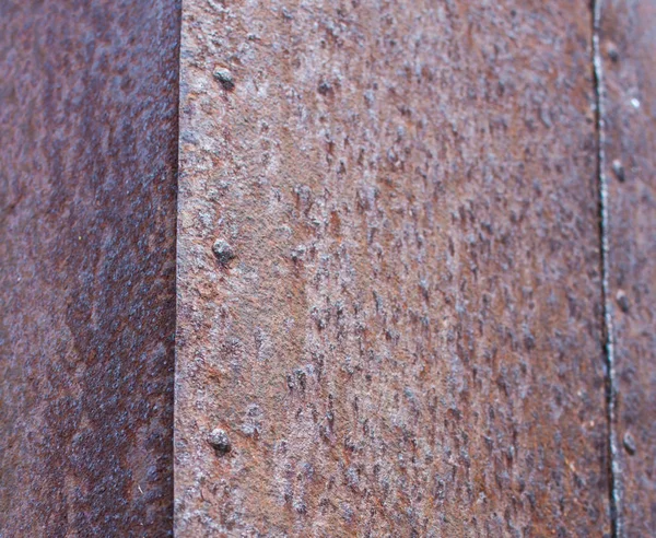 Rusty Metal s texturou, nýty — Stock fotografie