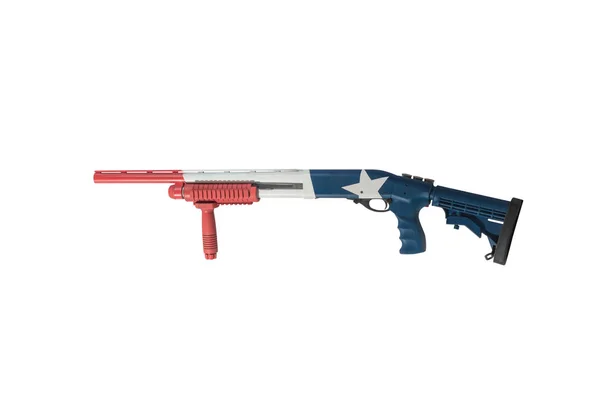 Shotgun Texas tema Pump isolerade vänster — Stockfoto