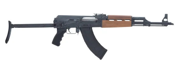 AK-47 izolovaných na bílém pozadí vpravo — Stock fotografie
