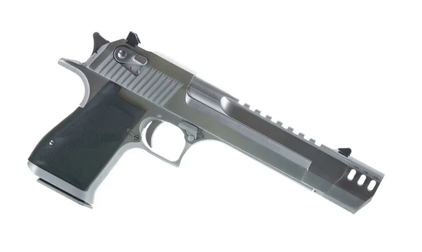 Pistola calibro 50 isolata su sfondo bianco Destra — Foto Stock