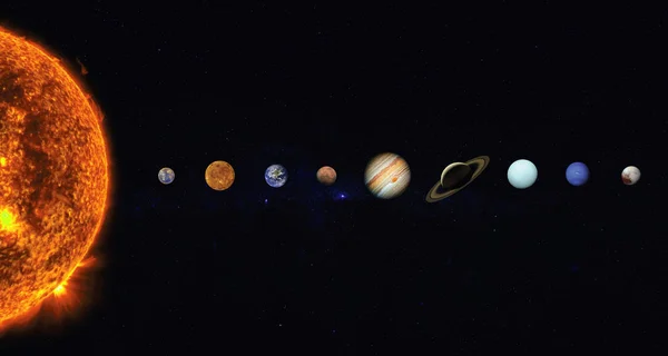 Solar system. Elements of this image furnished by NASA — Stock Photo, Image