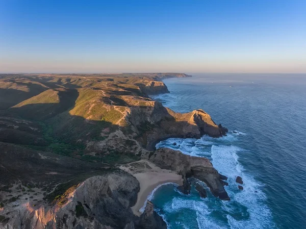 Paisaje Marino Costa Vicentina Con Aire Portugal Algarve —  Fotos de Stock