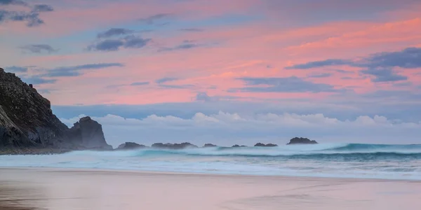 Magische Zeegezicht Bij Zonsondergang Sagres Vicentina Portugal — Stockfoto