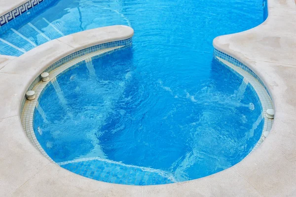 Jacuzzi För Massage Närbild Inbyggd Pool Utomhus — Stockfoto