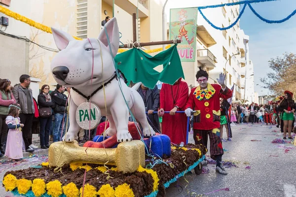 Loule Portugal Şubat 2016 Portekiz Loule Şehrinde Neşeli Karnaval Karnaval — Stok fotoğraf