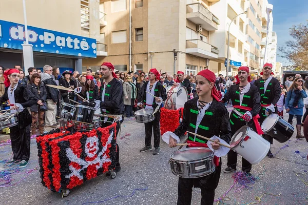 Loule Portugal 2016 포르투갈 알가르베의 Loule Algarve 평화적 카니발 Carnaval — 스톡 사진