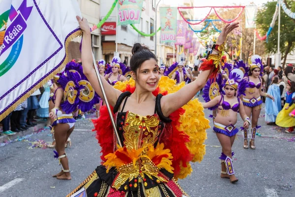 Loule Portugal Şubat 2016 Portekiz Loule Şehrinde Neşeli Karnaval Karnaval — Stok fotoğraf