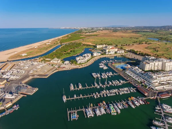 Letecký Pohled Přístav Vilamoura Algarve Portugalsko — Stock fotografie