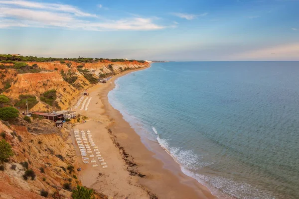 Plaża Falesia Albufeira Obwód Algarve Portugalia — Zdjęcie stockowe