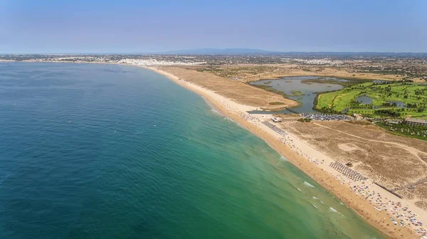 Panorama Över Albufeiras Antenn Algarveregionen Portugal Europa — Stockfoto