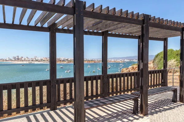 Par Para Sombra Praia Cidade Portimão Portugal — Fotografia de Stock