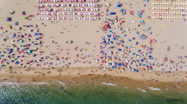 Foto Abstracta Del Mar Playa Los Turistas Del Cielo —  Fotos de Stock