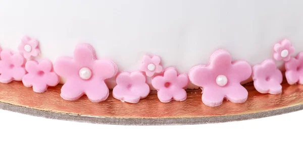 Zuckerblumen Marzipanblumen Und Mastix Wunderschönes Dekor Zum Dekorieren Von Kuchen — Stockfoto