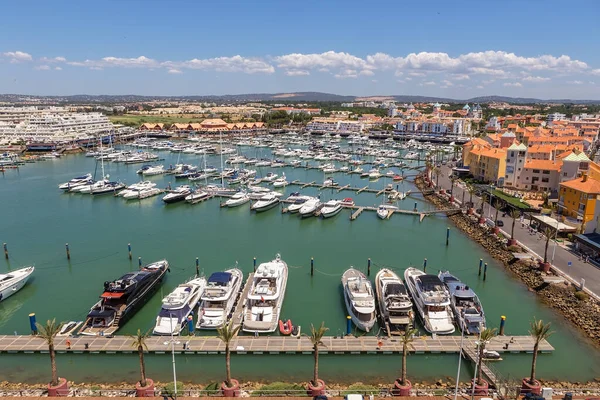 Aerial View Sky Marina Yacht Vilamoura Algarve Faro — Stock Photo, Image