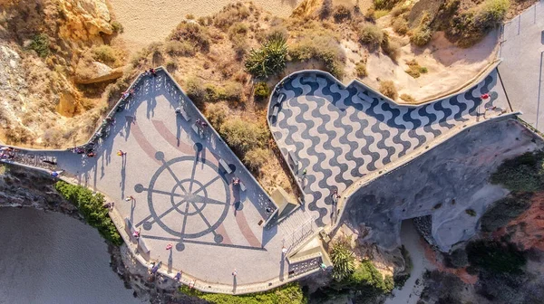 Antenne Aussichtspunkt Der Drei Burgen Portimao Praia Rocha — Stockfoto