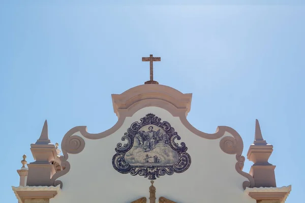 Traditionella Portugisiska Detaljer Den Katolska Kyrkan Algarve — Stockfoto