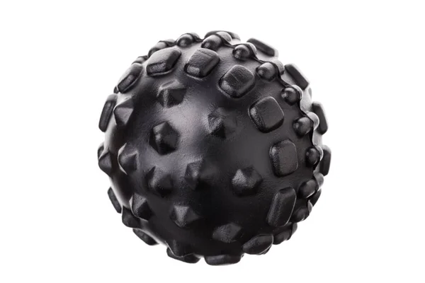 Myofascial Αγκάθια Μια Λαστιχένια Μπάλα Για Αυτομασάζ Λευκό Φόντο — Φωτογραφία Αρχείου