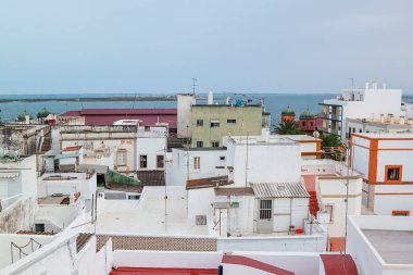 Olhao eski bir kübizm balıkçı şehri. Portekiz Algarve