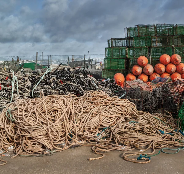 Narzędzia Połowowe Połowów Przemysłowych Ryb Sagres Portugalia — Zdjęcie stockowe