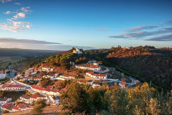 Alba Dorata Nel Villaggio Aljezur Algarve Portogallo — Foto Stock