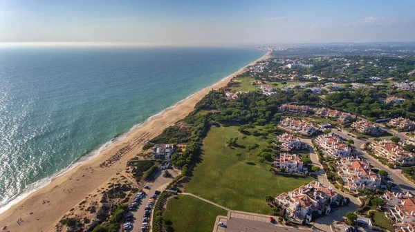 Flygplan Utsikt Från Himlen Vid Turiststaden Dunas Douradas Vale Lobo — Stockfoto