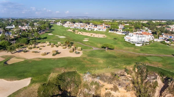Antenne Blick Vom Himmel Auf Die Golfplätze Touristenort Vale Lobo — Stockfoto