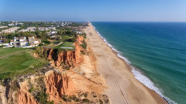 Aerial View Sky Golf Courses Tourist Town Vale Lobo Vilamoura — Stock Photo, Image