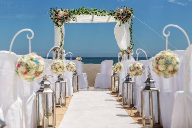 Nossa Senhora Armacao de Pera 'nın düğün süslemeleri..