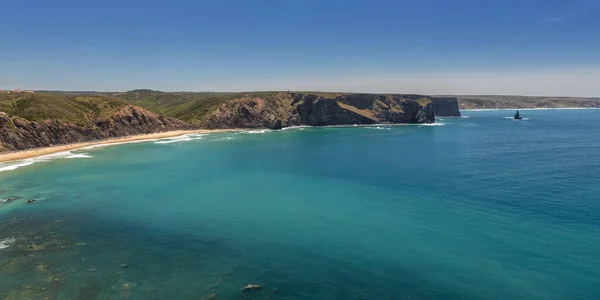 Härlig Strand Arrifana För Surfing Portugal Algarve — Stockfoto