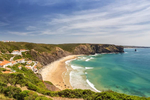 Praia Deliciosa Arrifana Para Surfar Portugal Algarve — Fotografia de Stock