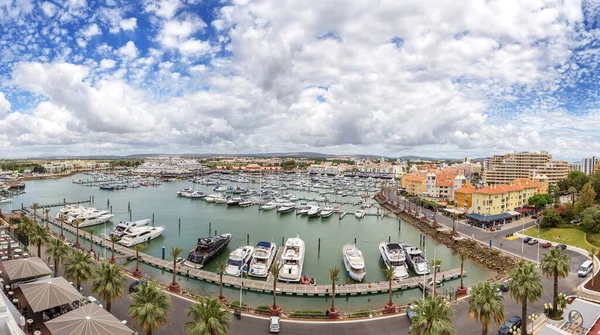 Vilamoura Portugal Juni 2017 Utsikt Över Båtar Från Hotellet Tivoli — Stockfoto