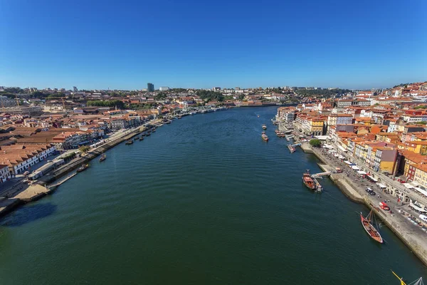 Řeka Douro Přes Portugalské Město Porto — Stock fotografie
