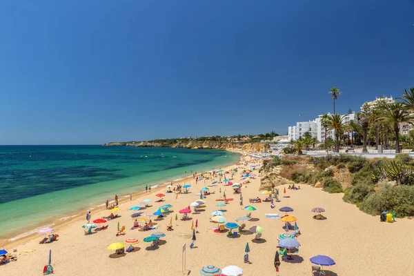 Piękne Plaże Wybrzeża Algarve Portugalii Armacao Pera — Zdjęcie stockowe