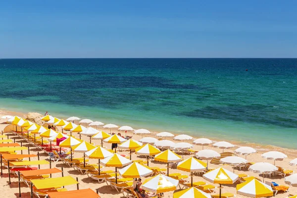Portekiz Algarve Sahillerinin Güzel Plajları Armacao Pera — Stok fotoğraf