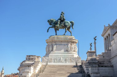 İtalya Roma Meydanı Venedik Süvarisi Victor Emmanuel II.