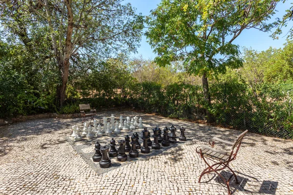 Large Chess Pieces Fun Park — Stock Photo, Image