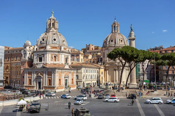 Rome Italy March 2019 Victoria Square Foreign Tourists Walk Streets — Stock Photo, Image
