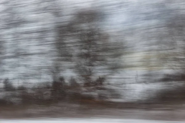 Odaklanmadan Arabanın Penceresinden Görüntü Bulanıklaştı Döndürme — Stok fotoğraf