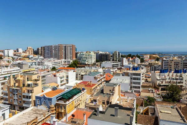 Antenne Die Südportugiesische Stadt Faro Von Oben — Stockfoto