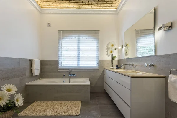 Stylish Bath Shower Rooms Contemporary Decor — Stock Photo, Image