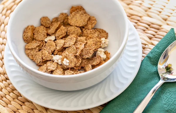 Desayuno Saludable Con Cereales Afuera Cerca —  Fotos de Stock
