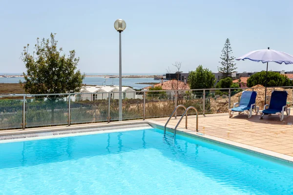 Moderna Piscina Lujo Para Turistas Hotel — Foto de Stock