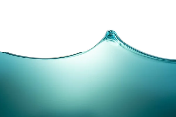 Een golf van zuiver blauw water, een symbool van versheid en ecologie. Conceptuele foto. Close-up. — Stockfoto