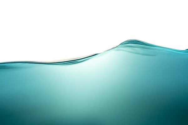 A wave of pure blue water, a symbol of freshness and ecology. Conceptual photo. Close-up.