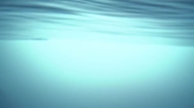 Saf mavi su dalgası, sakin salıncak, saflığın, tazeliğin ve ekolojinin sembolü. Yakın plan..