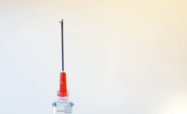 Dripping Syringe Needle — Stock Photo, Image